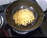 A picture of step 3 of Janmashtami special churma laddu.