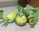 A picture of step 1 of Soy-Pickled Kohlrabi.