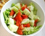 Foto langkah ke 15 dari resep Pasta aglio e olio + ikan grill dori + salad 478 kcal #menudiet.