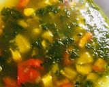 A picture of step 3 of Coriander Lime soup.