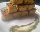 गेहूं आटा / लौकी का फ्रॉइड ढोकला (Gehu atta / lauki ka fried dhokla recipe in Hindi) रेसिपी चरण 7 फोटो