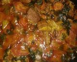 A picture of step 5 of Gajar methi gosht.