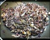 A picture of step 1 of Radicchio and Scallop Risotto.