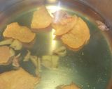 A picture of step 1 of Orange peel tea.