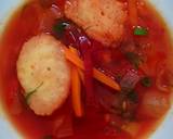 Beetroot Carrot Soup with Caraway Dumplings recipe step 18 photo