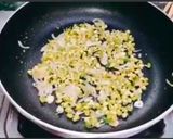 A picture of step 5 of Pumpkin sprout curry with sweet potato sprout boat.