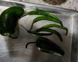 A picture of step 1 of Roasted Jalapeno hummus.