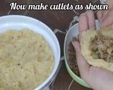 A picture of step 4 of Keema bhare potato cutlets.