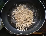 A picture of step 1 of Spinach Oats Halwa.