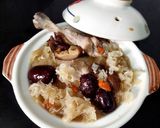 Foto langkah ke 6 dari resep Snow ear mushroom chicken soup (sup ayam obat cina).