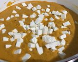 A picture of step 2 of Lasooni paneer.