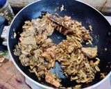 A picture of step 6 of Mochar Ghonto (Bengali style Banana blossoms curry).