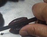 A picture of step 1 of Stuffed dates chocolate.