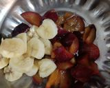 A picture of step 1 of Plum Smoothie.