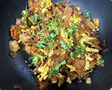 A picture of step 8 of Egg Kothu Parotta.