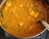 A picture of step 9 of Paneer Capsicum Masala.