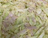 Foto del paso 4 de la receta: Tarta salada / pastel salado de repollo con pavo fácil