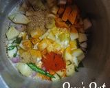A picture of step 2 of Chow Chow Koottu Curry.