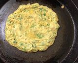 A picture of step 2 of Makki/ maize methi dosa.