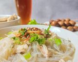 Foto langkah ke 6 dari resep Soto dan Sup Ayam Kampung ala Pak Min Klaten.
