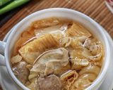 Foto langkah ke 5 dari resep Sup Ayam Bakso-Kembang Tahu.