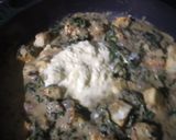 A picture of step 6 of Palak Paneer.