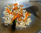 Foto langkah ke 3 dari resep Sayur Tumis Santan (Sayur Lodeh Bumbu Iris Buncis,Wortel,Tempe).