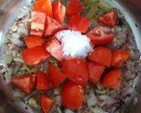 A picture of step 4 of Dal Curry.