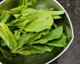 A picture of step 1 of Spinach corn fritters.