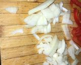 A picture of step 2 of Red lentil curry.