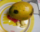 A picture of step 1 of Mango juice.
