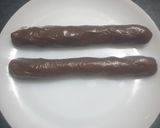 A picture of step 5 of Chocolate Barfi Roll.