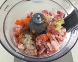 A picture of step 1 of Corn and Pork Dumplings.