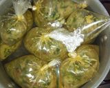A picture of step 2 of Danbun shinkafa.