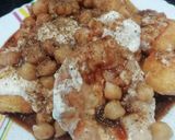 A picture of step 4 of Chaat Papadi.