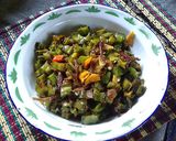 Foto langkah ke 3 dari resep Tumis sayur kecipir ikan asin.