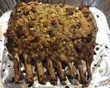 A picture of step 5 of Holiday French Rack of Lamb with a Pistachio Crust 🐑.