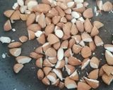 A picture of step 2 of Almond chikki.