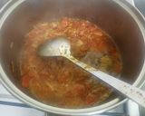 A picture of step 1 of Rice and beef rounds in sauce.
