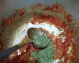 A picture of step 4 of Matar Paneer Masala.