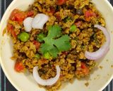 A picture of step 3 of Soya Bhurji.