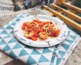 Hình bước làm 1 của món Mỳ Ý sốt tôm - Ớt chuông cho bé 1Y