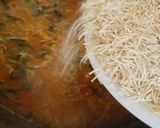 A picture of step 3 of Vermicilli upma.