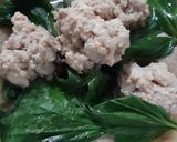 รูปขั้นตอนการทำที่ 2 ของ "ข้าวต้มน้ำแกงจิงจูฉ่าย" 🥣☘