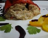 Foto del paso 8 de la receta: Pimientos o morrones rellenos con atún y salsa bechamel