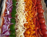 A picture of step 7 of Rainbow Pizza.