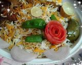 A picture of step 7 of Achari Tikka Biryani.
