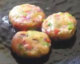 A picture of step 4 of Chicken veg kabab.