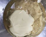 A picture of step 3 of Besan Banana Cake.