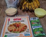Foto langkah ke 1 dari resep Lumpia Pisang Lumer Matcha.